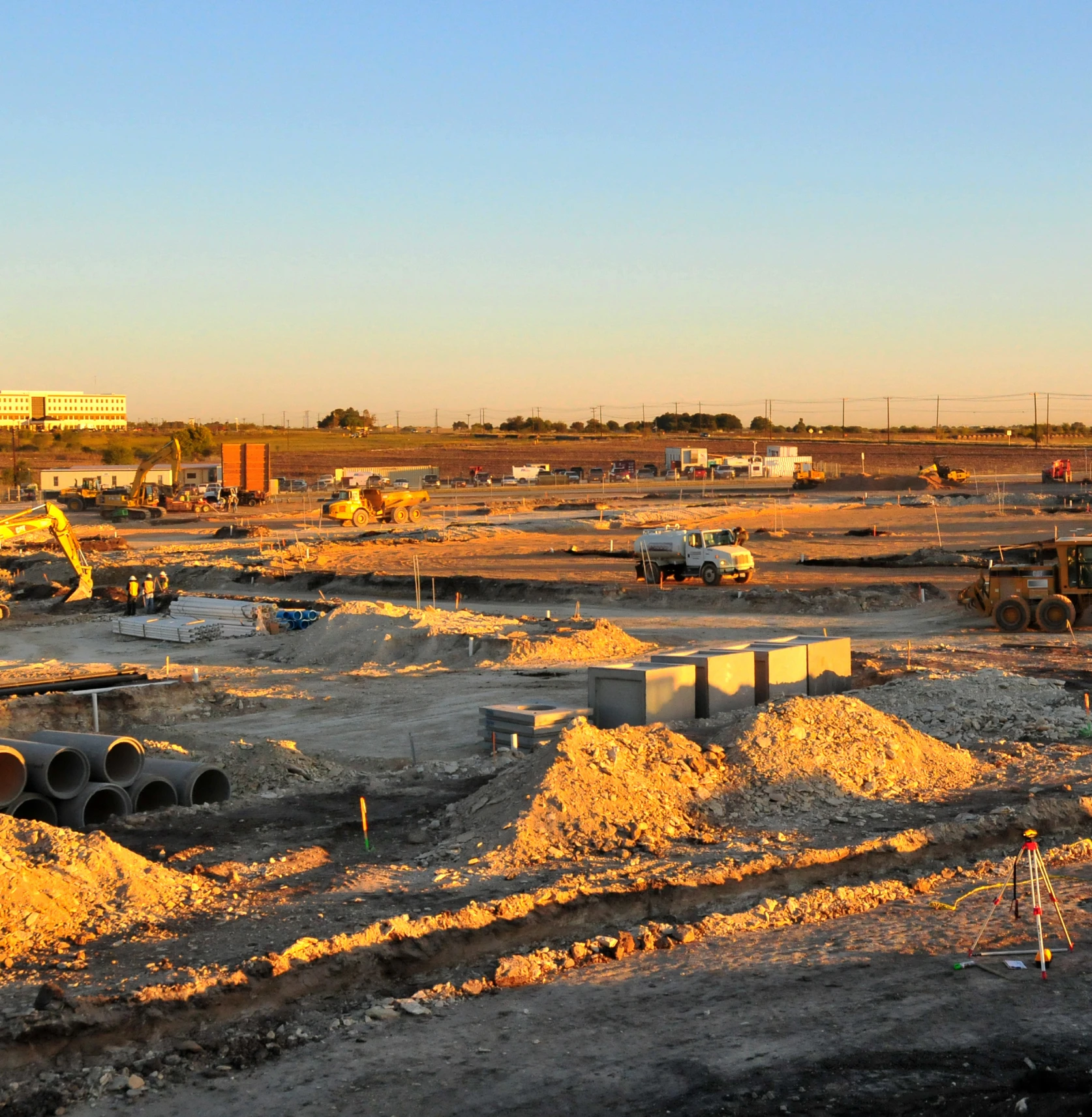 Excavation work in progress